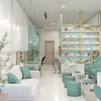 Thiết kế spa nail Swan 70m2 hiện đại, thanh lịch – Bình Dương
