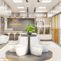 Thiết kế showroom thiết bị vệ sinh Nhật Vượng