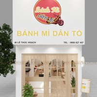 Thiết kế nội thất cửa hàng Bánh Mỳ Dân Tổ anh Nam- Hồ Chí Minh