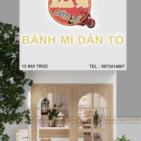 Thiết Kế Tiệm Bánh Mỳ Dân Tổ - Núi Trúc