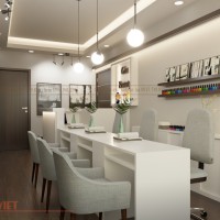 Thiết kế tiệm nail GinBeauty 40m2