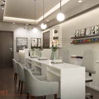 Thiết kế tiệm nail GinBeauty 40m2