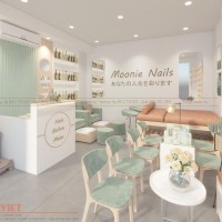 Thiết Kế Nội Thất Tiệm Nails - Chị Trang - Hà Nội