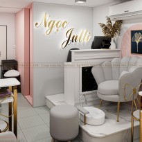 Thiết kế tiệm nail Ngọc Julli