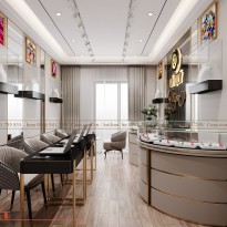 Thiết kế tiệm đá quý Dragon