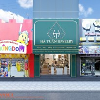 Thiết kế thi công tiệm vàng bạc trang sức Hà Tuấn Silver