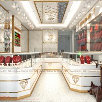 Thiết kế tiệm vàng Hương Kim Anh