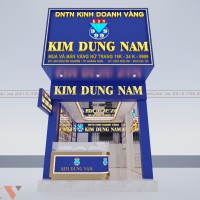 Thiết kế tiệm vàng bạc Kim Dung Nam