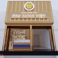 Thiết kế cải tạo tiệm vàng Kim Dung Việt 25m2