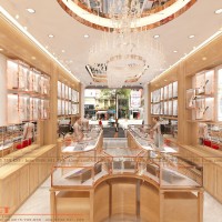 Thiết kế tiệm vàng Kim Gia Thịnh sang trọng đẳng cấp