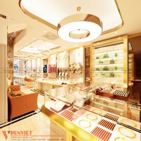 Thiết kế tiệm trang sức Kim Liên kết hợp nhà ở tân cổ điển sang trọng