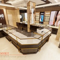 Thiết kế nội thất tiệm vàng Minh Vũ