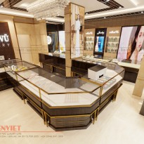 Thiết kế nội thất tiệm vàng Minh Vũ
