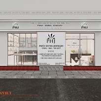 Thiết kế tiệm vàng Phúc Hưng Jewelry