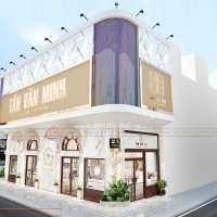 Thiết kế tiệm vàng Tân Văn Minh sang trọng và đẳng cấp 