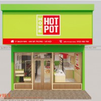 Thiết kế thi công cửa hàng thực phẩm HotPot - Hoàng Văn Thái, HN
