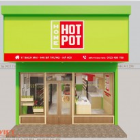 Thiết kế thi công cửa hàng thực phẩm HotPot - Hoàng Văn Thái, HN