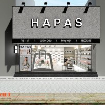  Thiết kế shop túi xách Hapas - Vinh - Nghệ An
