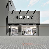 Thiết kế shop túi xách Hapas - Phú Thọ