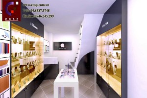 Thiết kế shop điện thoại 10m2