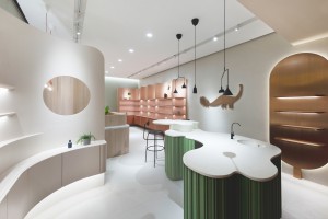 Thiết kế shop mỹ phẩm phong cách chiết trung mới mẻ - thu hút người tiêu dùng