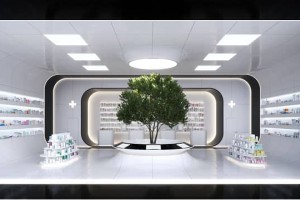 Mới lạ cùng concept thiết kế cửa hàng thuốc thời công nghệ