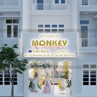 Thiết kế cửa hàng áo cưới 51m2 Studio Monkey tại Đồng Tháp