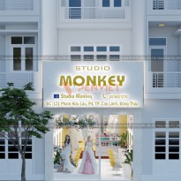Thiết kế cửa hàng áo cưới 51m2 Studio Monkey tại Đồng Tháp