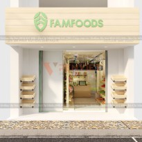 Thiết kế cửa hàng trái cây, nước ép Famfoods
