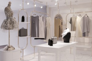 Thiết kế mẫu nội thất shop cao cấp, sang trọng 