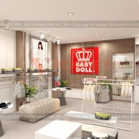 Thiết kế shop thời trang trẻ em Baby Doll