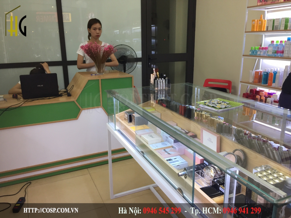 thiết kế shop mỹ phẩm đẹp la pasirienne 1