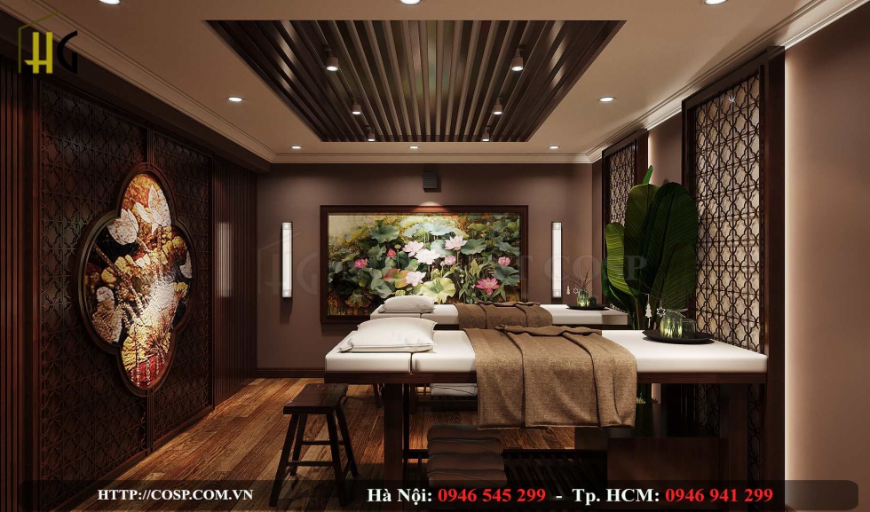 thiết kế nội thất spa Song Linh