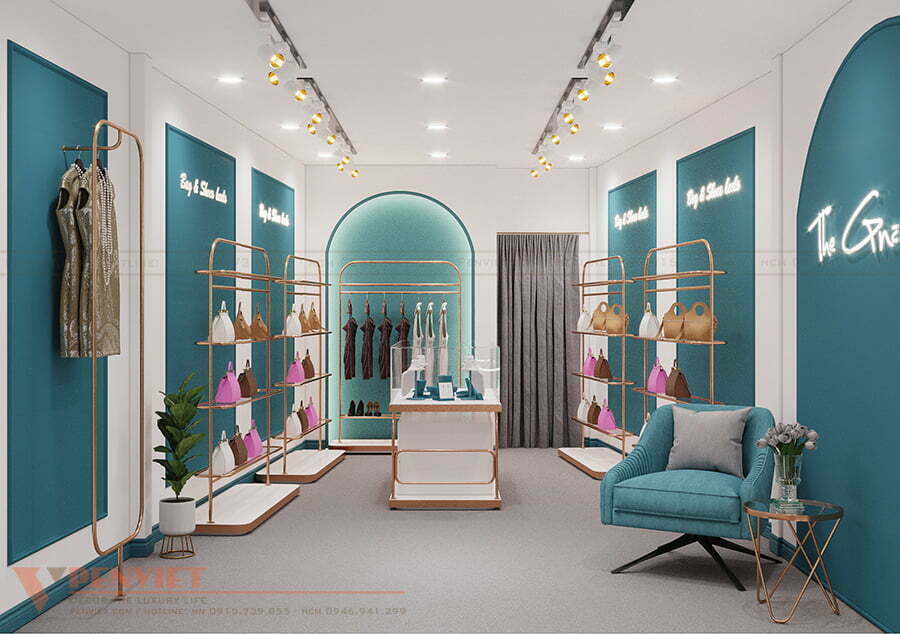 Thiết kế shop quần áo giá rẻ