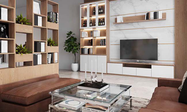 Nội thất gỗ MDF phòng khách