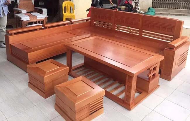 Gỗ xoan đào có thể sử dụng cho thủ công mỹ nghệ và thiết kế shop