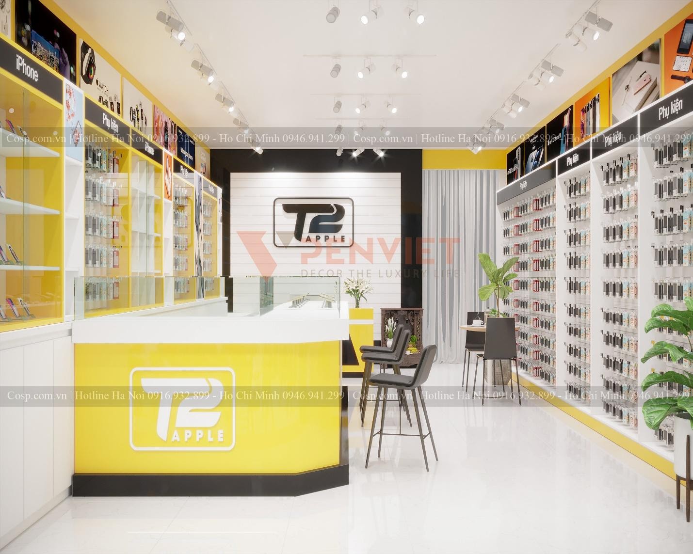 Duy trì sự tương tác với khách hàng để mang tới mẫu thiết kế nội thất shop tối ưu
