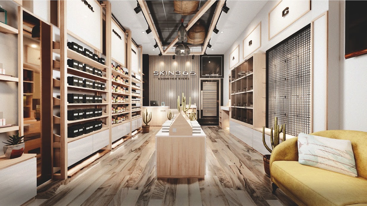 Các phong cách thiết kế showroom mỹ phẩm cao cấp