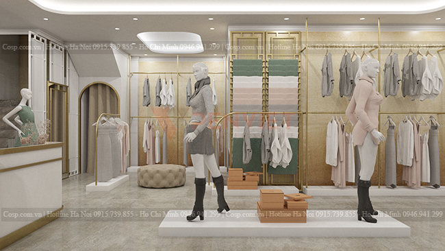 Không gian tầng 1 shop thời trang Lan Phương