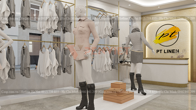 Không gian shop quần áo Lan Phương