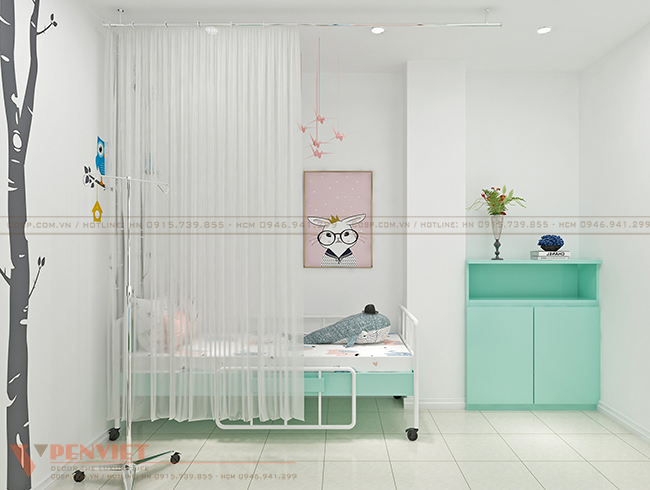 Không gian trang nhã, gần gũi của thiết kế phòng tiêm chủng