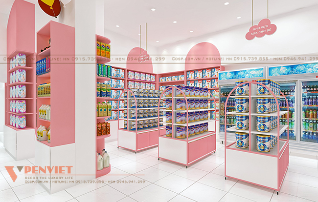 Các món đồ nội thất shop linh hoạt, dễ dàng thay đổi theo concept