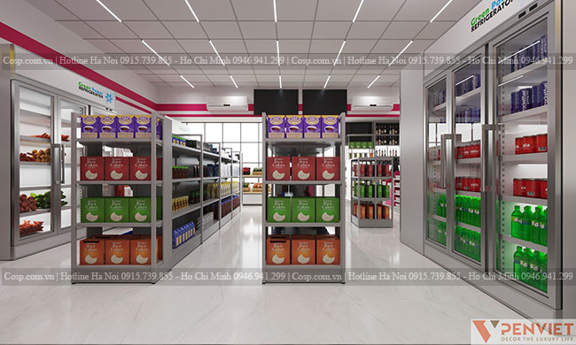 Thiết kế siêu thị mini Seven To One