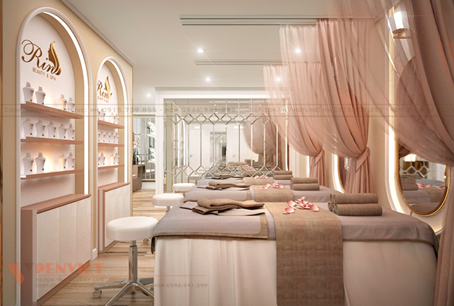 Không gian phòng spa đẹp, sang trọng