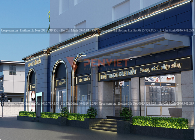 Mặt tiền nổi bật với tên sản phẩm, thương hiệu