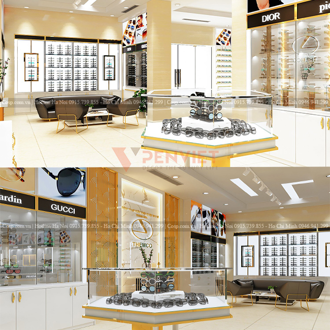 Tủ kính chất liệu cao cấp, tôn lên giá trị của sản phẩm