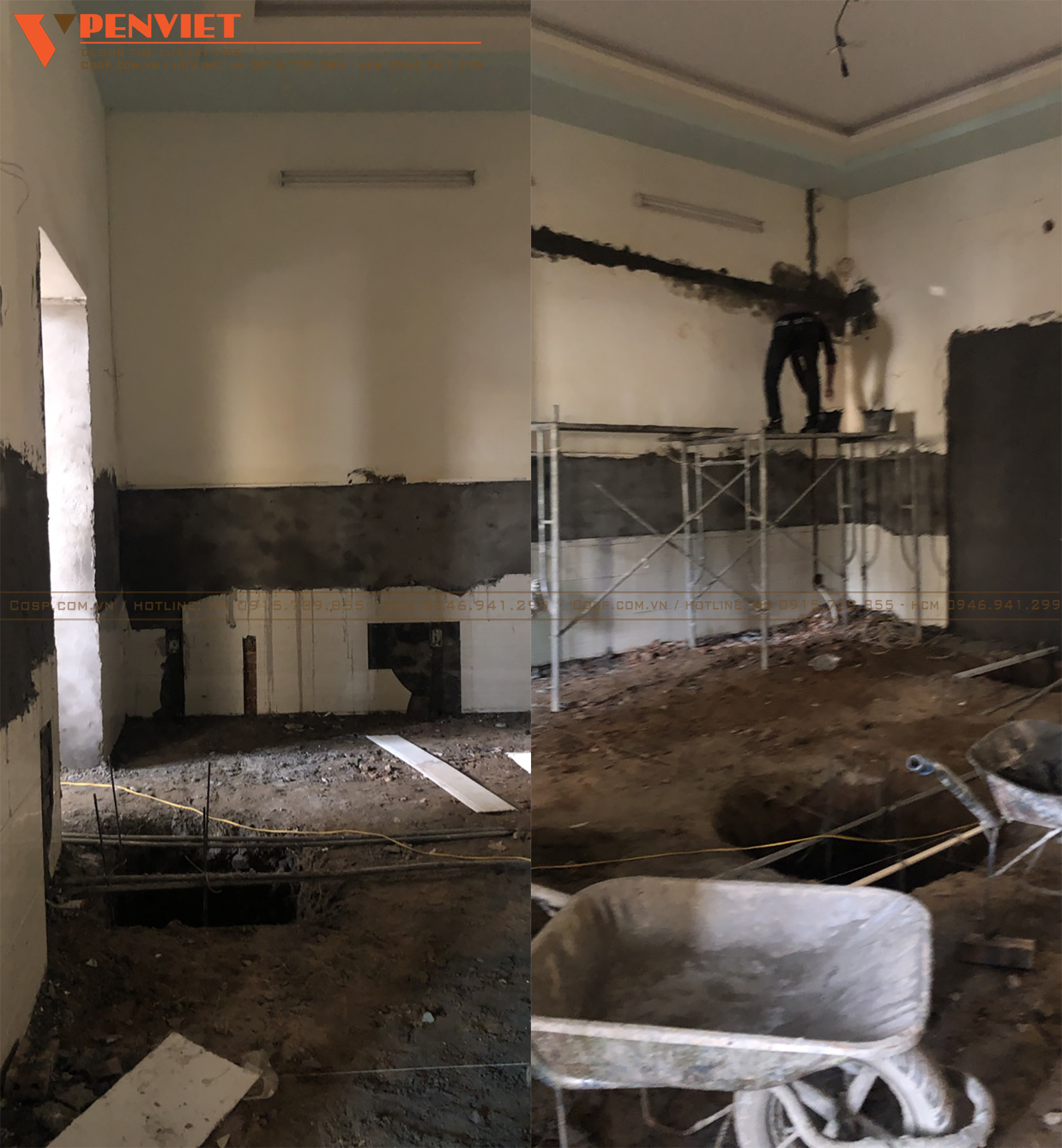 Hình ảnh thi công của dự án