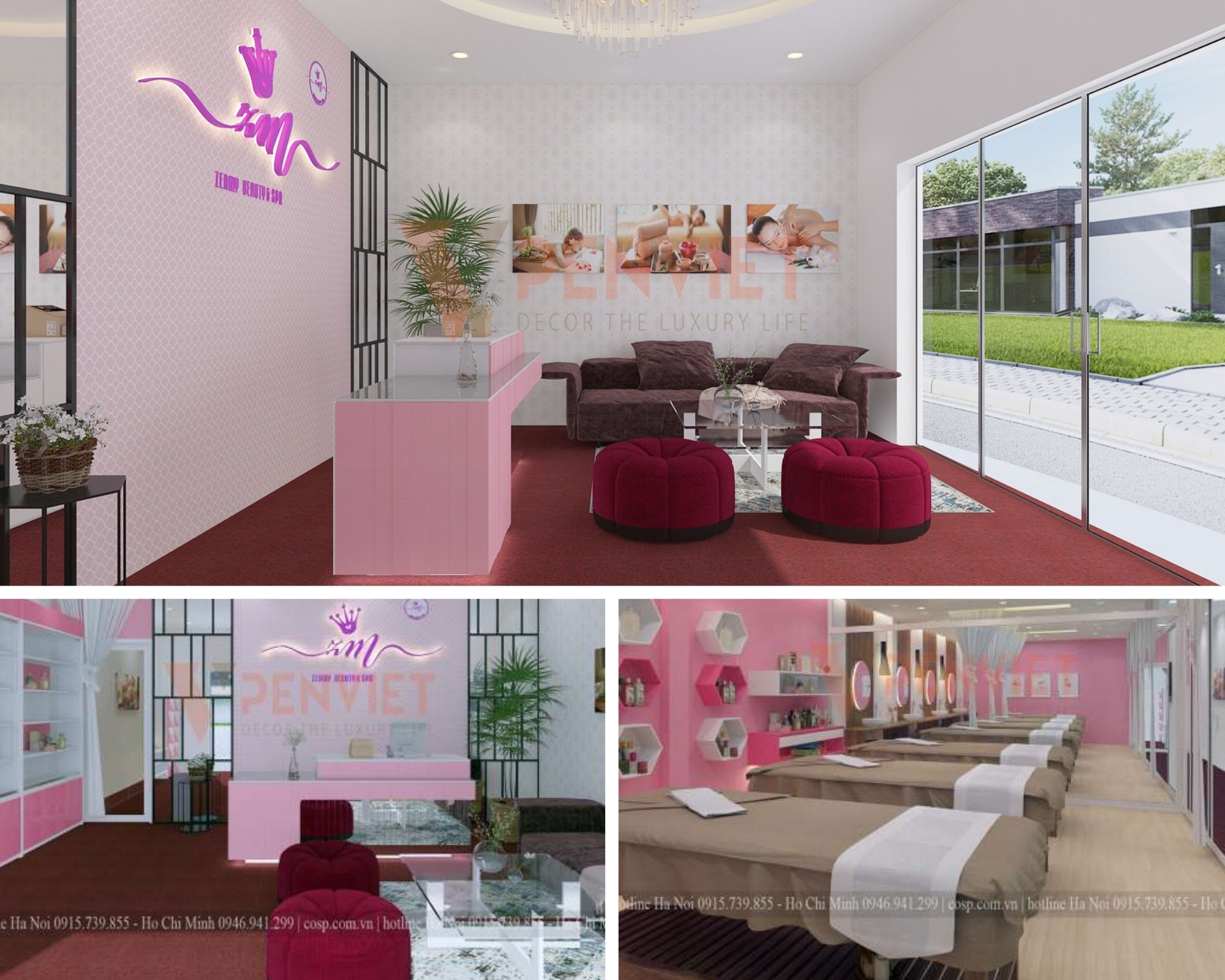 Thiết kế không gian nội thất spa ZenMy