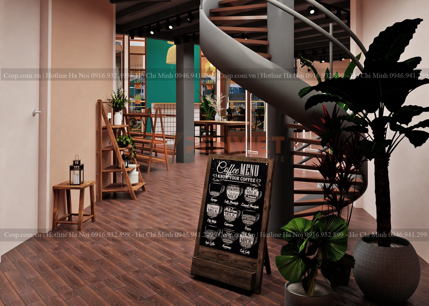 Thiết kế cafe và thời trang The Balcany