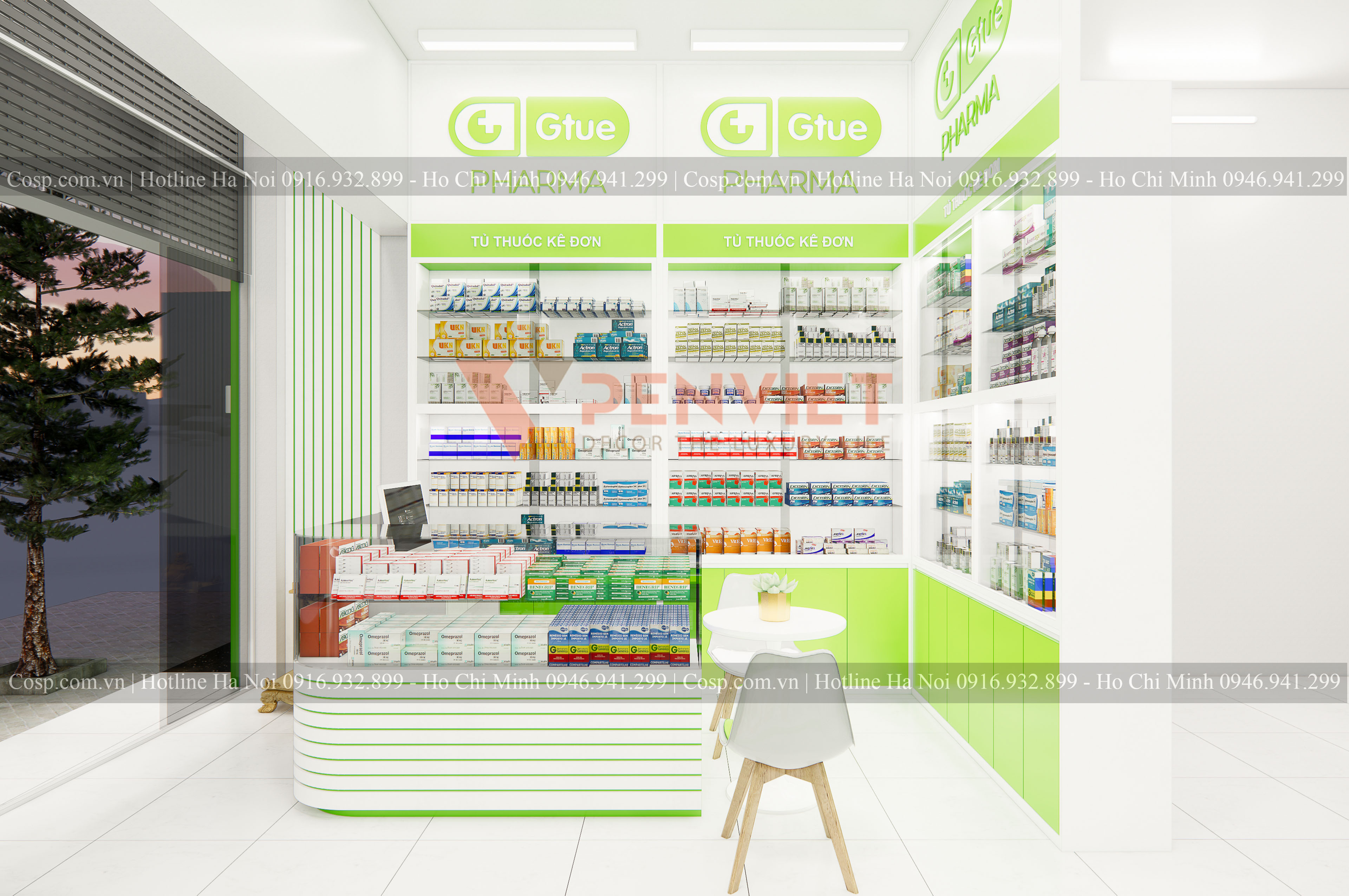 Thiết kế hiệu thuốc Gtue-Pharma
